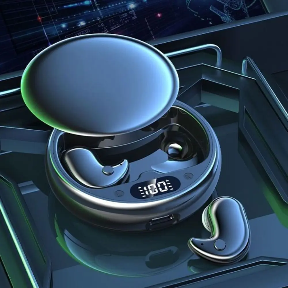 Premium Bluetooth 5.3 Noise-Cancelling Wireless Earbuds with LED Display and Waterproof Design