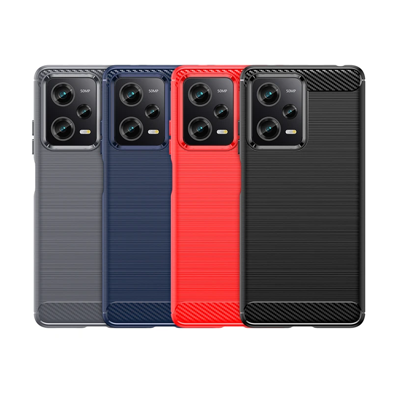 Carbon Fiber Soft TPU Case Cover - Protective Phone Cover