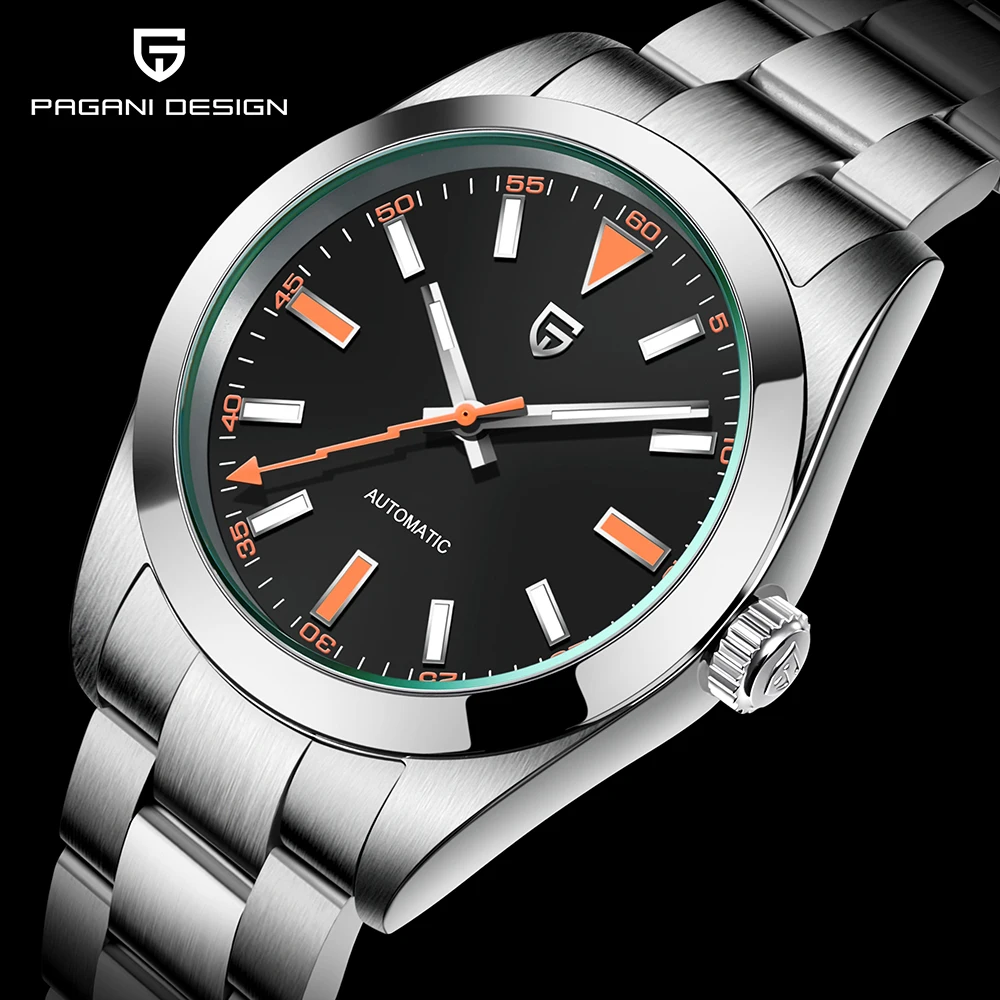 2023 New PAGANI DESIGN Mens Automatic Watches AR Sapphire Mirror Men Mechanical Watch For Men NH35A 100M Waterproof Reloj Hombre