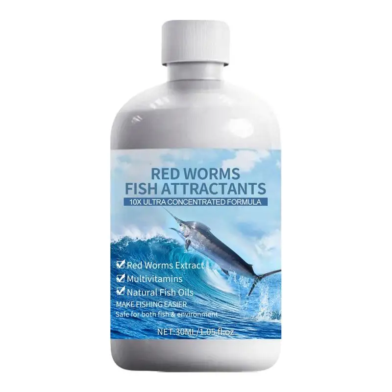 30Ml Red Worm Liquid High Concentration Fish Bait Enhancer - Enhancer Per Cod Tilapia Bighead Carp Crocian Carp And Carp