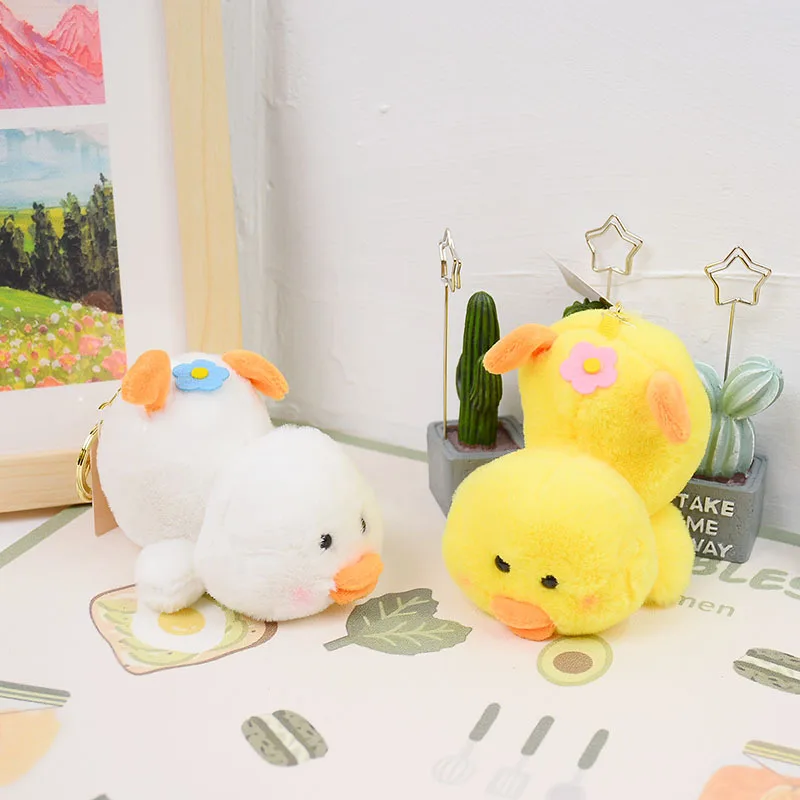 

30pcs/lot Wholesale Cartoon Cute Duckling Plush Toy Keychain Funny Feet Duck Pendant Couple,Deposit First to Get Discount much