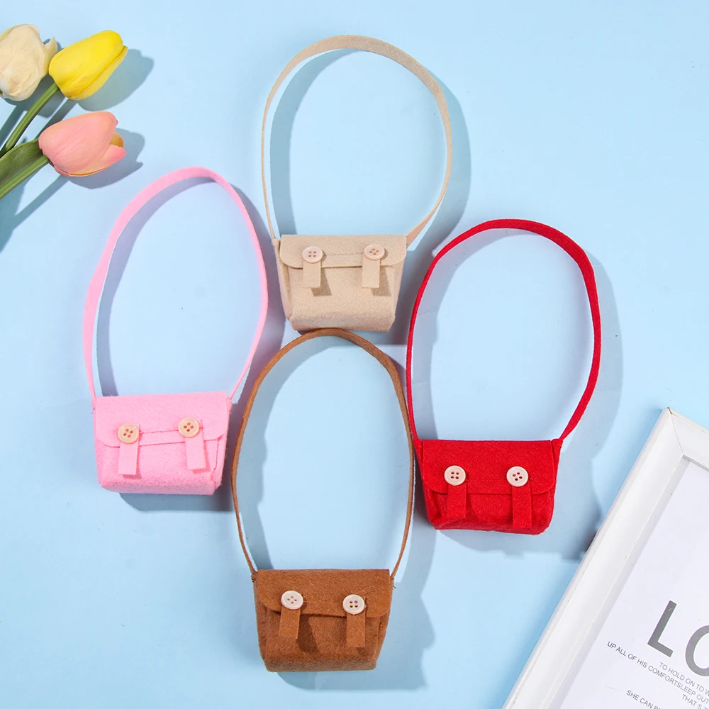 Cartoon Animal Plush Doll Bags Handbag Miniature Bag For 20cm Idol Doll Clothes Accessories Changing Dressing Game Kids Toys 5