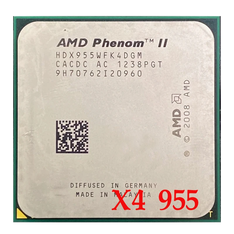 AMD Phenom II X4 955 Processeur, processeur Quad CORE 3.2Ghz, prise 6M, am3 938 broches, 125WAMD Phenom II X4 955 Processeur, processeur Quad CORE 3.2Ghz, prise 6M, am3 938 broches, 125W core processor