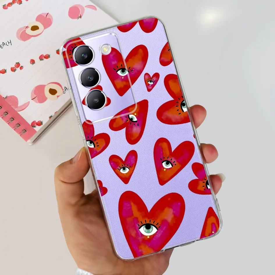 Elegant Flower Transparent Silicone Soft Back Cover