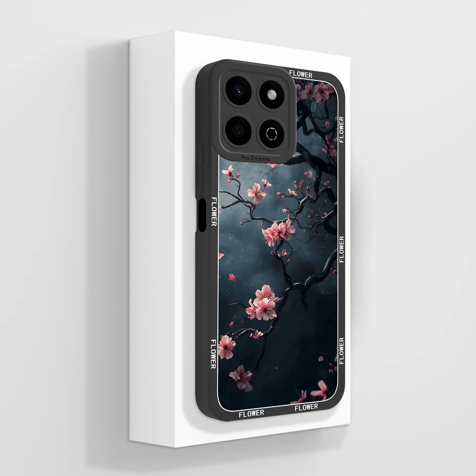 Artistic Oil Painting Floral Design Soft Silicone Anti-Drop Phone Case Cover