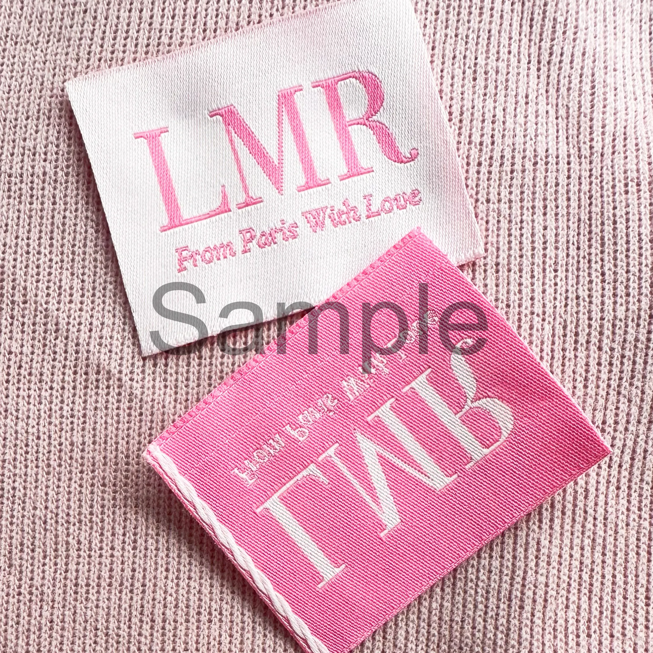 custom garment tags Custom Garment Tag Clothing Shoes Personalized Logo Washable Woven Label Sewing Accessories 24040901