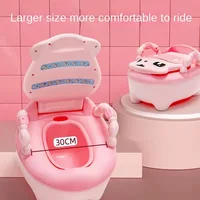 Cute Cow Portable Potty Baby Toilet Potty Training Seat Child Pot Girls Boy Potty Kids Chair Toilet Seat Pot Travel Toilet 2