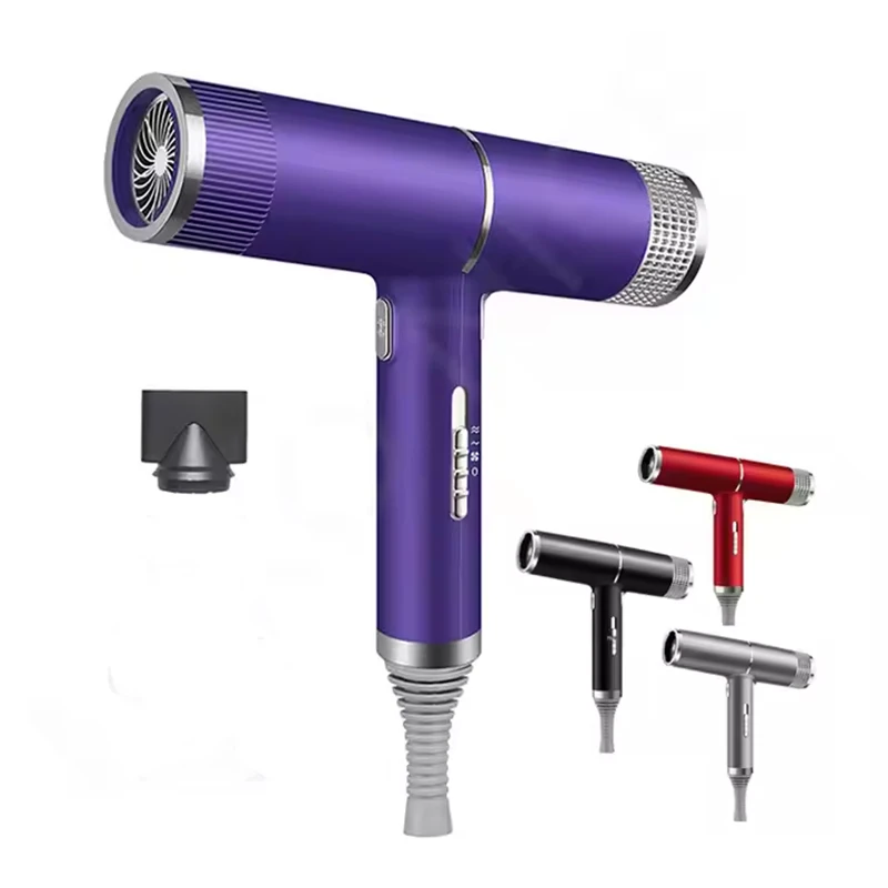 Hair Dryer Professional Leafless Hairdryer Anion Temperature Control Blow Dryer Hot &Cold Wind Hair Styler
