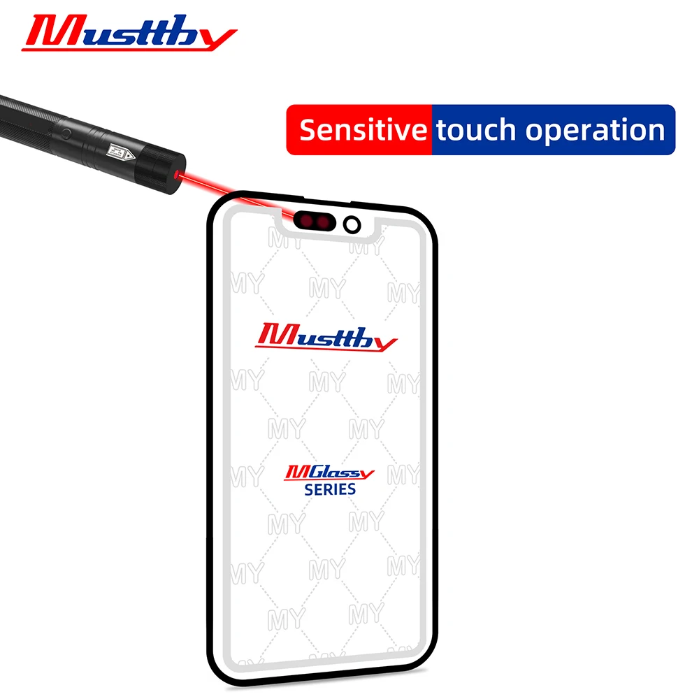 LCD Display Replacement 10pcs Musttby for iPhone 12-16 Pro max mini X XS XR MAX Glass+OCA 2in1 LCD Touch Lens Repair