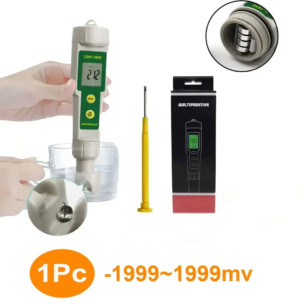 

1Pc/Set ORP Digital Water Quality PH Test Pen Detachable Temp Meter Analysis Instruments Hydrogen-rich Drinking Water Tester