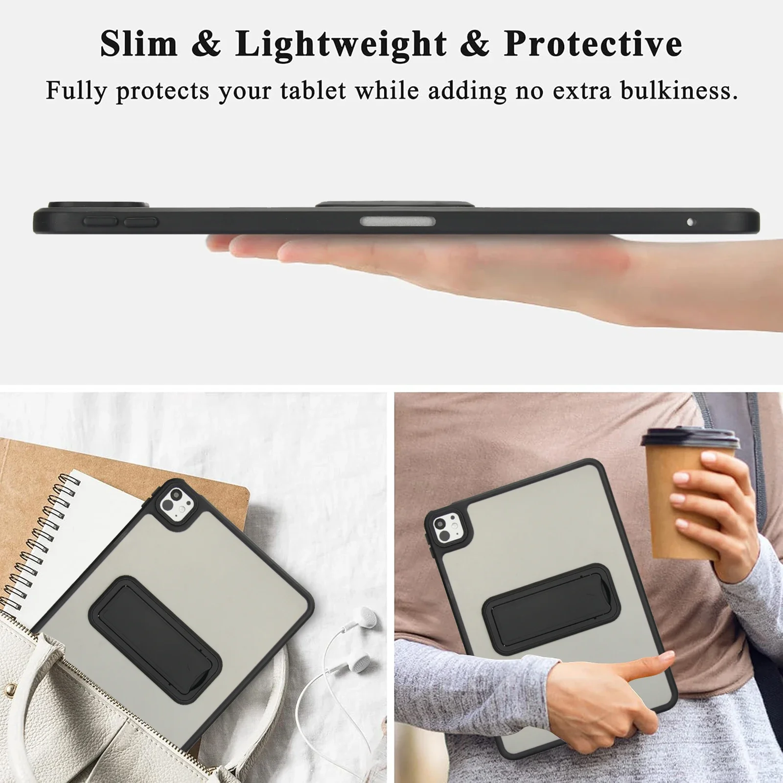 Durable Protective Back Cover with Built-in Bracket Stand