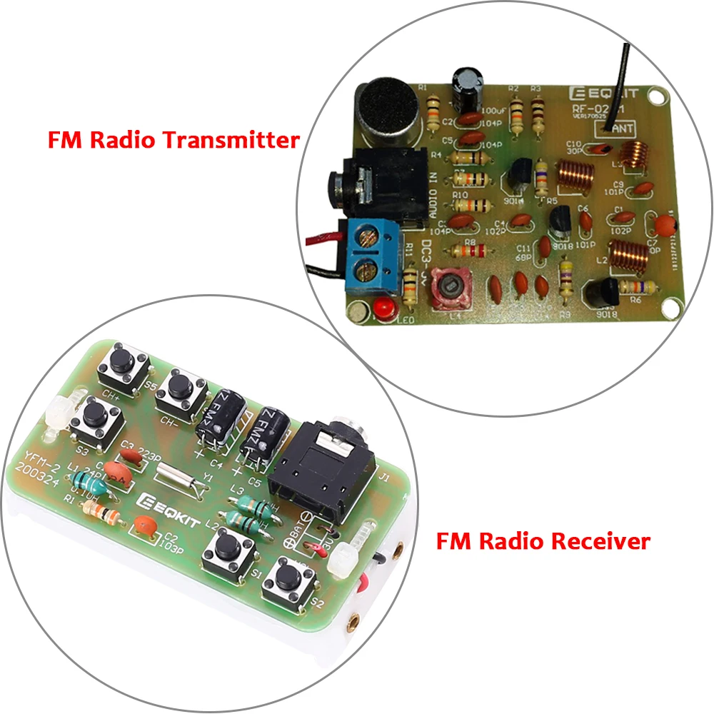 RF-02FM Kit Transmisor FM 88-108 MHz DIY - UNIT Electronics