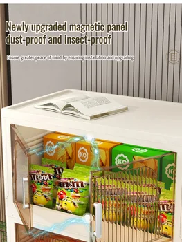 خزانة تخزين متعددة الوظائف قابلة للطي، خزانة أطفال ذات سعة كبيرة، خزانة أشتات لغرفة المعيشة - Image 4