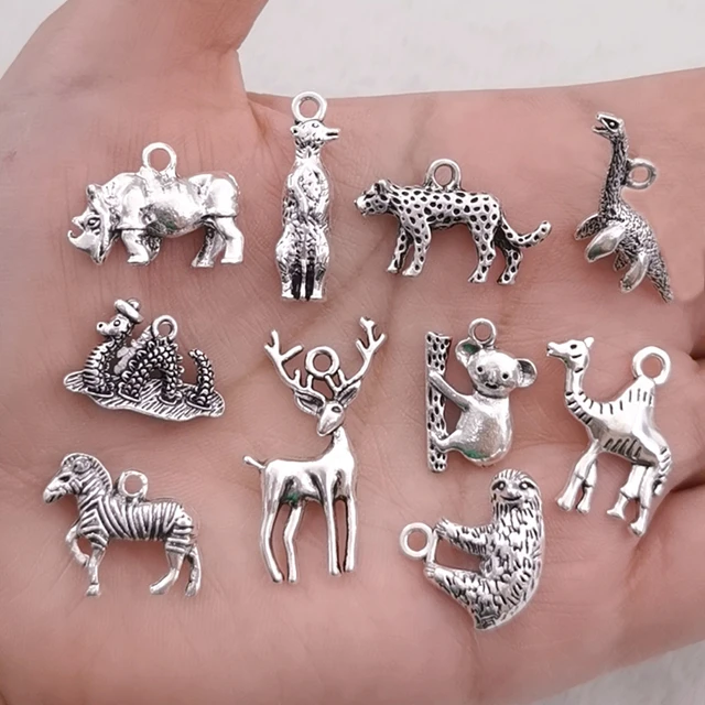 Dinosaur Charms Jewelry Making  Earring Charms Jewelry Making - 10pcs  Animal Charm - Aliexpress