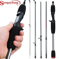 Sougayilang Lure Fishing Rod 5 Section Portable Travel Fishing Rod EVA Handle Spinning/Casting Fishing Pole Fishing Tackle Pesca