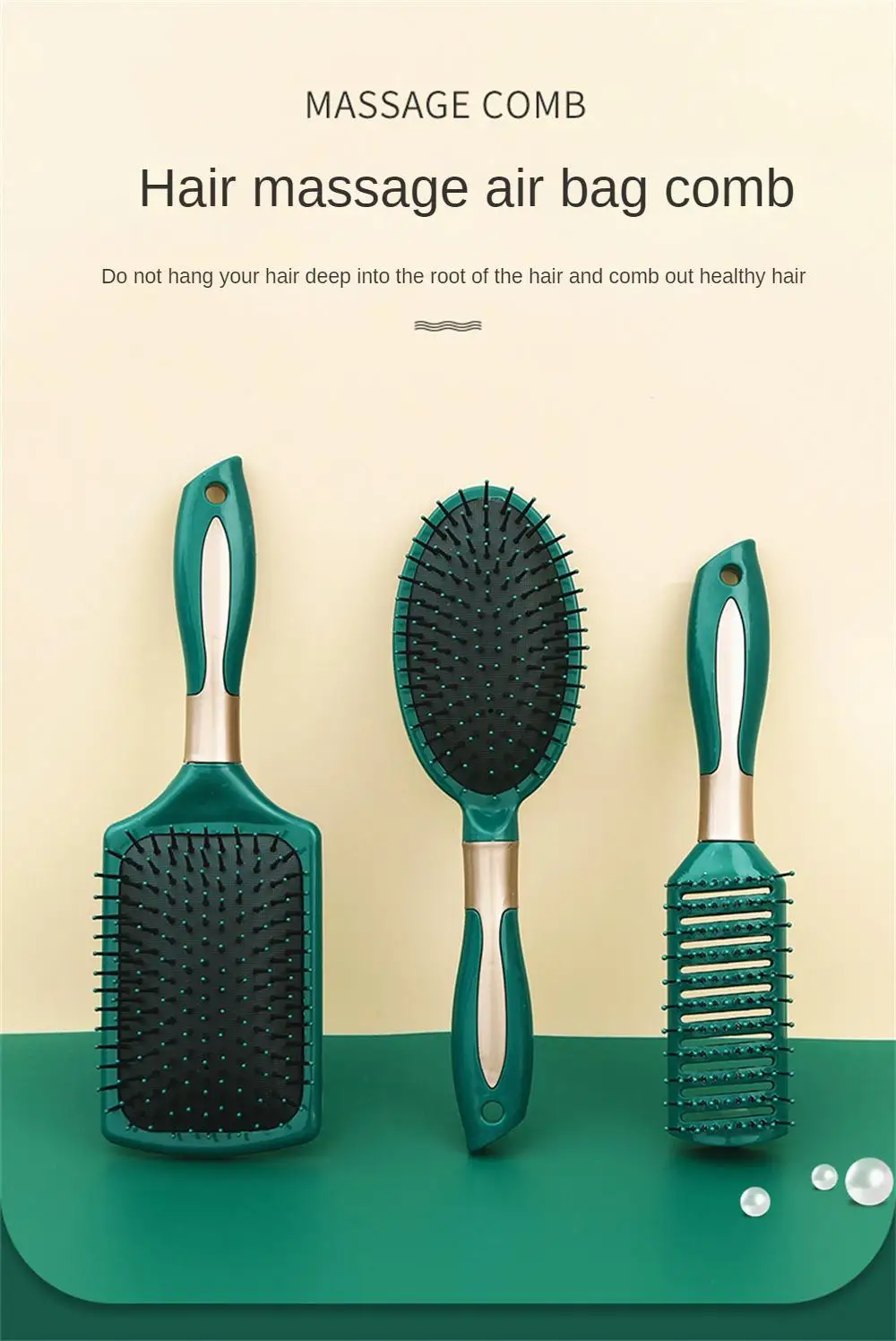 Description Picture 2 of itemScalp Massage Head Massager Hairdressing Styling Tools Anti-static Comb Hair Comb Hair Brush Scalp Massage Comb