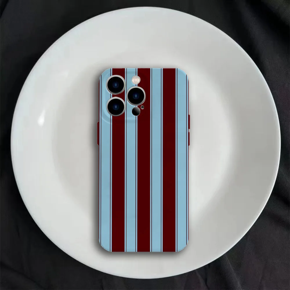Burgundy Art Line Design Glossy Film Phone Case