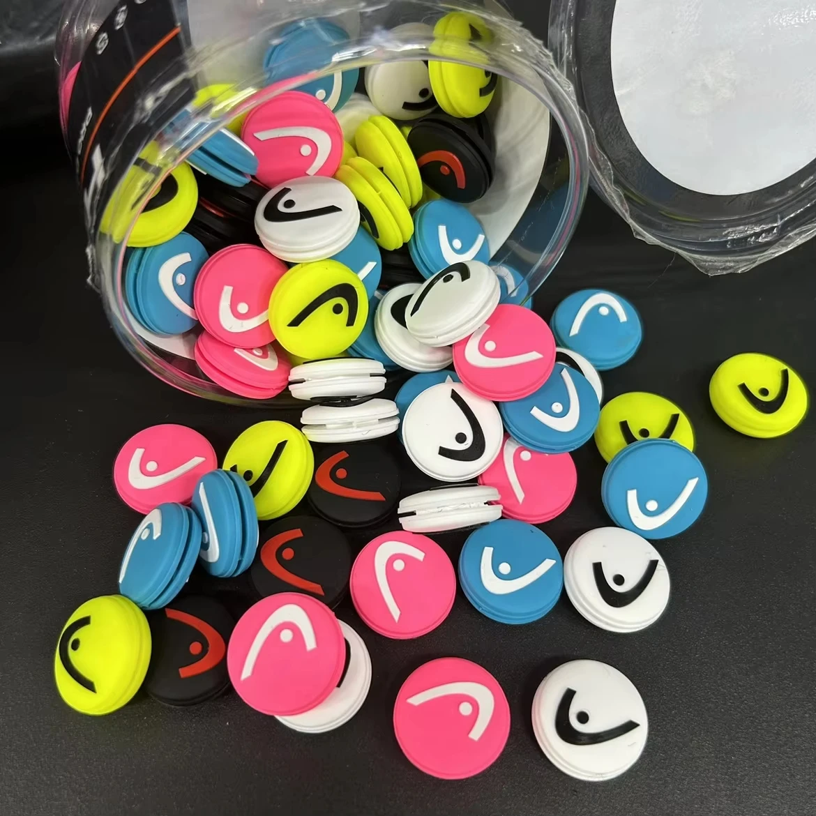 Vibrant Silicone Tennis Racket Shock Absorber - Enhanced Sports Accessory