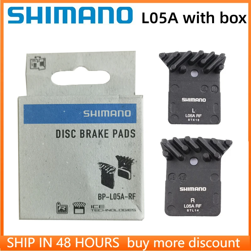 2 paia di pastiglie per freno per bicicletta con aletta di raffreddamento, compatibili con Shimano 105 / GRX / SLX M7100 / XTR M9100 / DEORE XT M8100 / DURA-ACE/ULTEGRA/TIAGRA/METREA