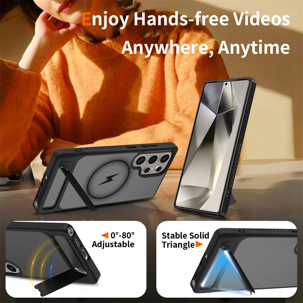 Premium Stand Phone Case with Wireless Charging Capability
