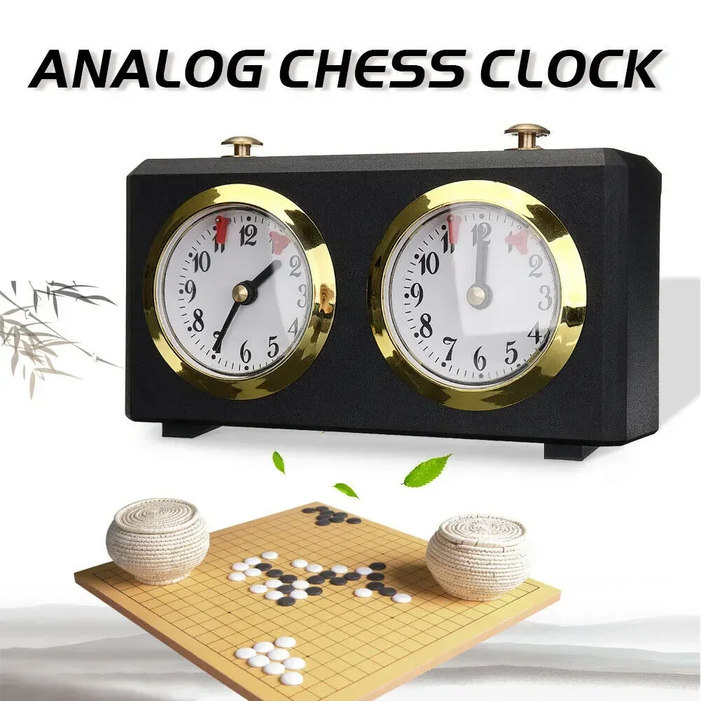 Retro Accurate Portable Competition Game Timer Chess Clock Analog Gift Professional Mechanical Count Up Down I-GO Accessories digital chess clock
