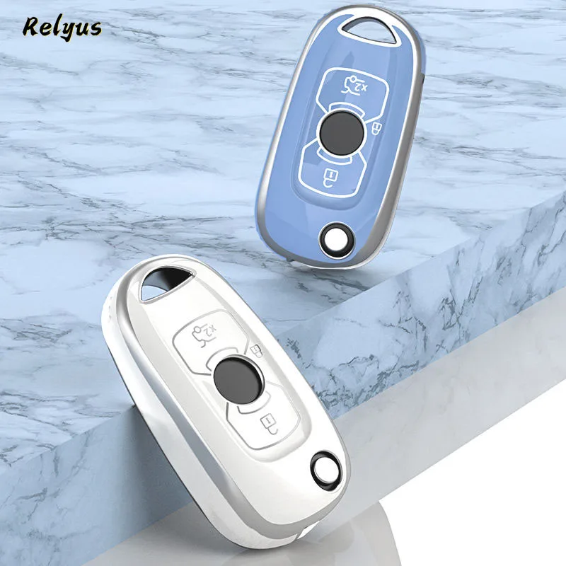 Fashion Tpu Car Smart Key Case Cover Protector Per Buick Verano Encore Gx Gl6 Per Opel Vauxhall Astra K Corsa E Portachiavi Keyless