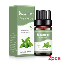 Aromatherapy Plant-Based Fragrance Oil for Humidifiers and Diffusers (Peppermint 2pcs)