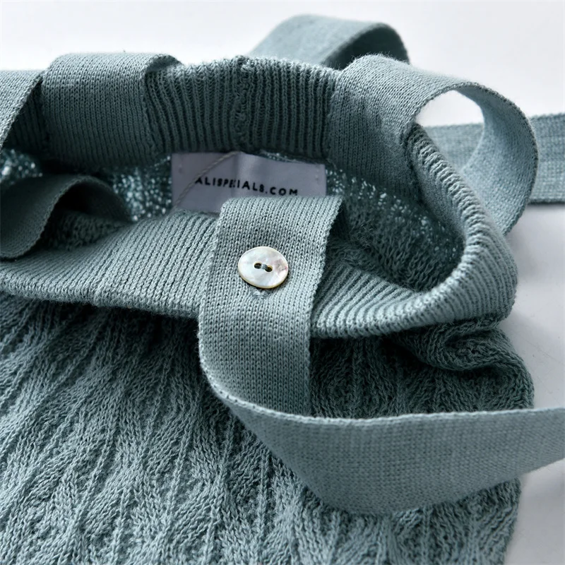 2022 Brother Sister Matching Clothes Summer Boys Girls Knitted Outfits