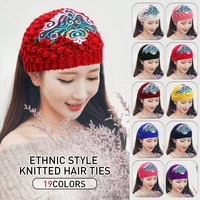 Women Winter Knitted Wool Hair Band High Elastic Wide Brim Lady Warm Headband Cap Warm Headwrap 1