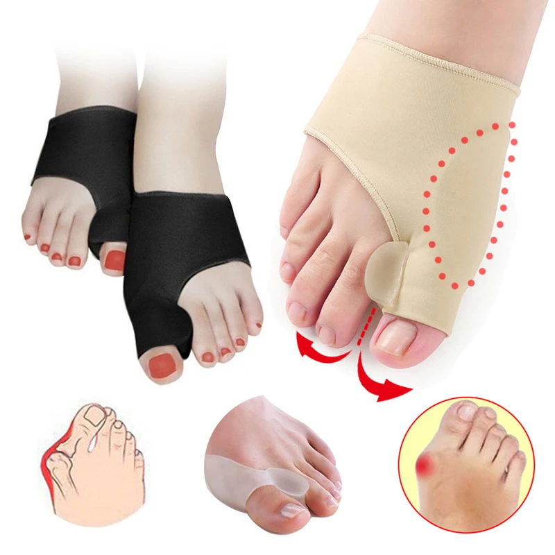 2/4PCS Bunion Corrector Gel Pad Stretch Foot Orthosis Hallux Valgus Protector Guard Silicone Toe Separator Orthopedic | Красота и