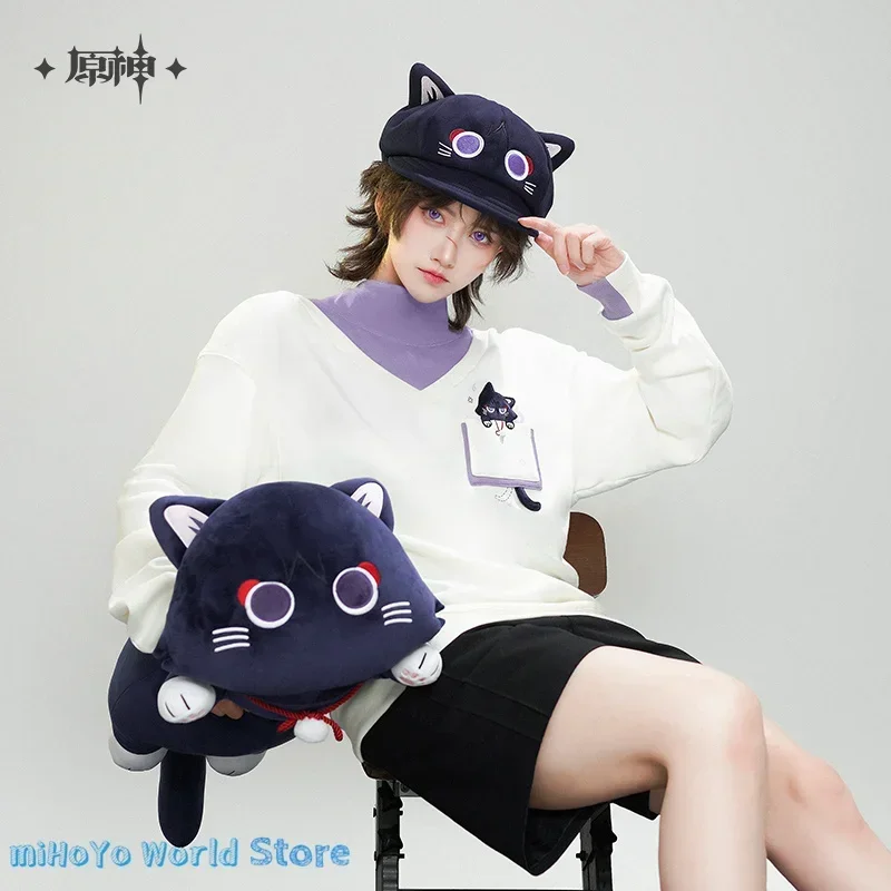 

MiHoYo Official Genuine Genshin Impact Wanderer Hoodies Doujin Wanderer Fairy Tale Cat Series Balladeer Cat Cute Tops Xmas Gifts