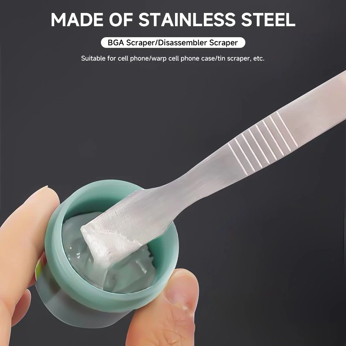Scraper Metal Spudger Solder Paste Spudger Pure Steel Knife Repair BGA Paver Blade Watch Phone Repair Tools