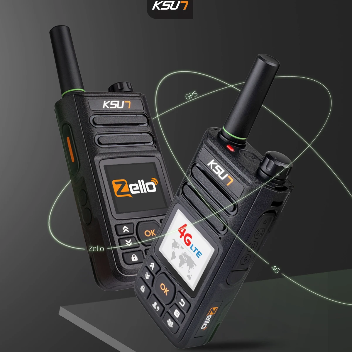Poc PTT Zello Walkie Talkie 4g WiFi Android Phone Radio Long Range 100 Miles Km Professional Walkie Talkie Insert Your Sim Card