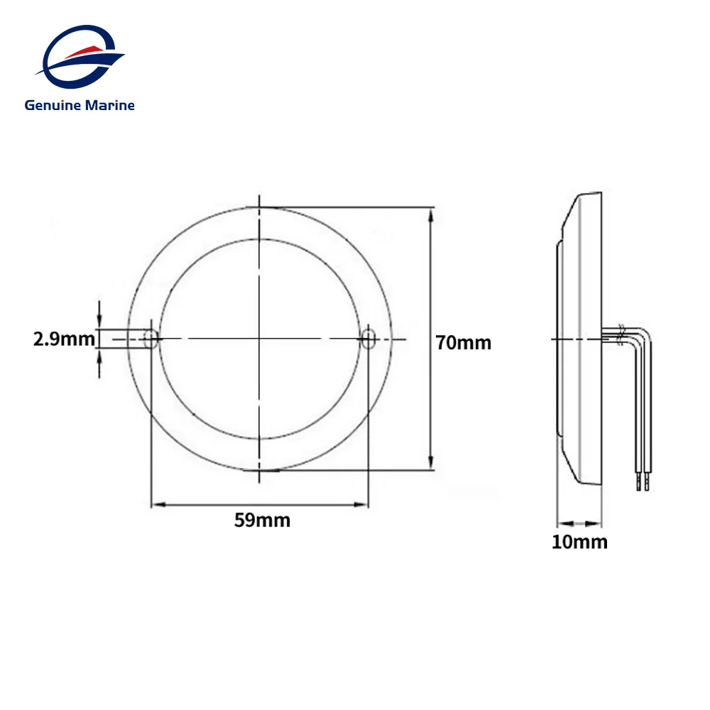 12V RV Interior Ceiling LED Light with Dimmer Switch 5W Car Interior Led  Round Light RV Indoor Roof Lamp For Camper Boat - AliExpress