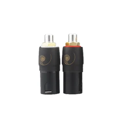 Premium XLR to RCA Audio Adapter Connector - 3 Pin Female to RCA Female Socket (2pcs XLR male)