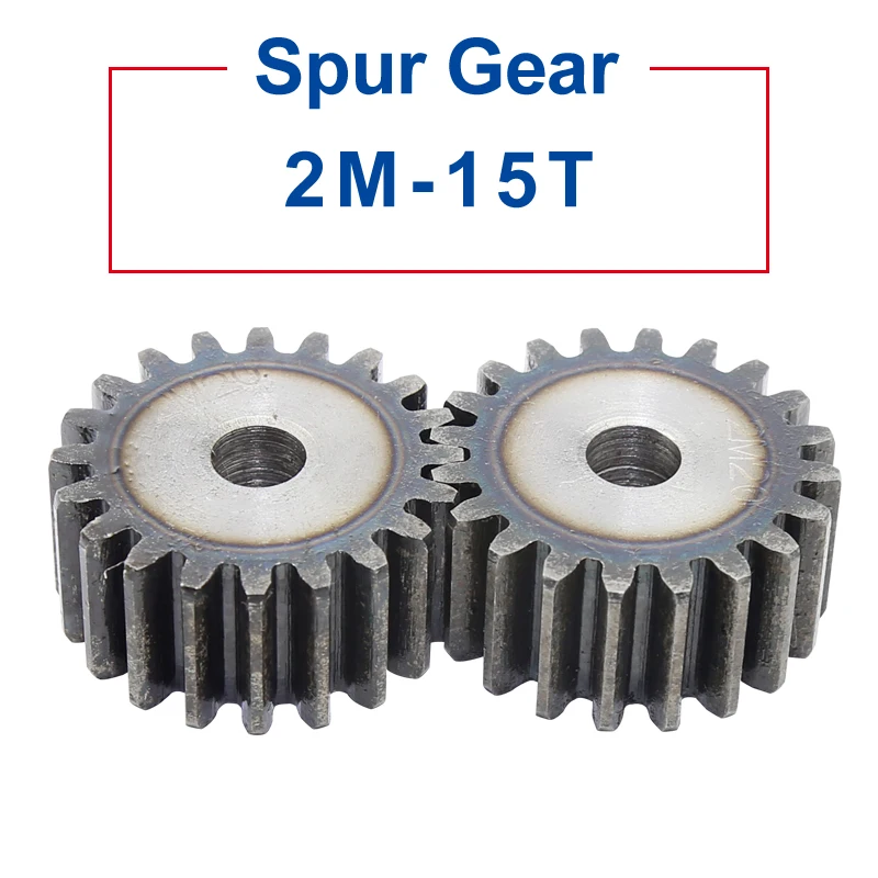 Flat Gear 2M15T Teeth Outer Diameter 34 mm Bore 10 mm Low Carbon Steel