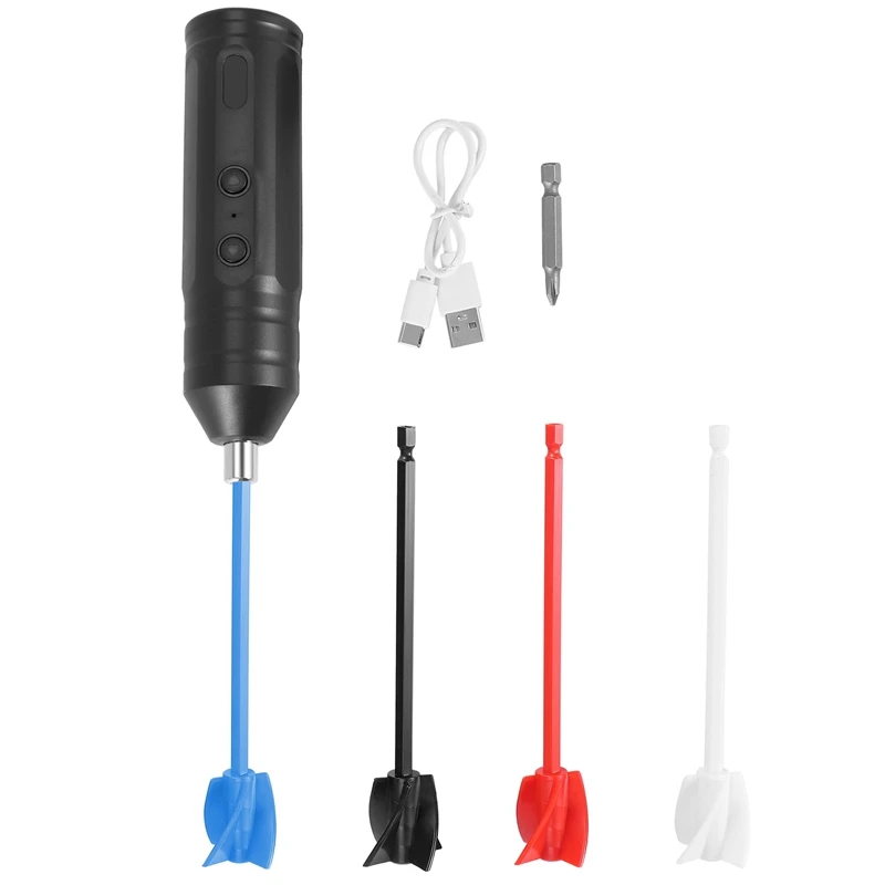 

Epoxy Mixer, Handheld Resin Mixing Tools For Resin Stirring - Electric Stirrer Machine With 4Pcs Paddles