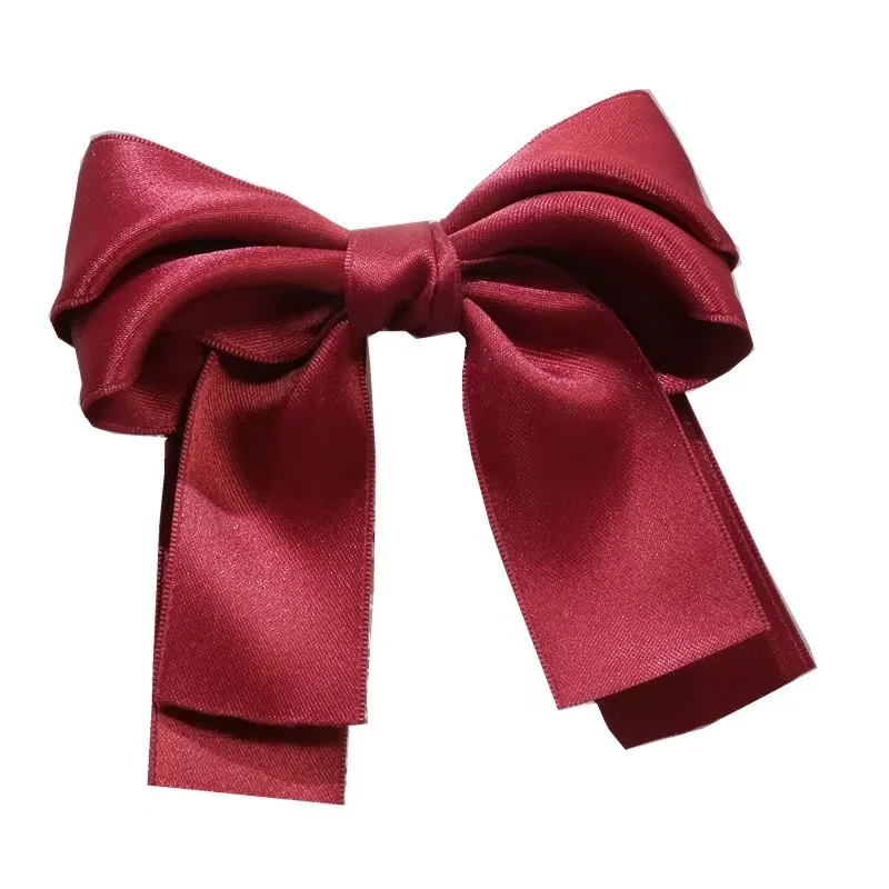 1 Stück koreanische klassische Band-Prinzessin-Haarspange mit Schleife, einfach und vielseitig, Kopfschmuck auf der Rückseite, Haarspange mit oberer Clip – Detail 9