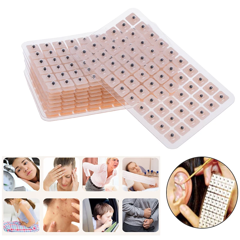 

600Pcs/set Acupuncture Needle Ear Vaccaria Relaxation Ear Press Auricular Massage Paste Stickers