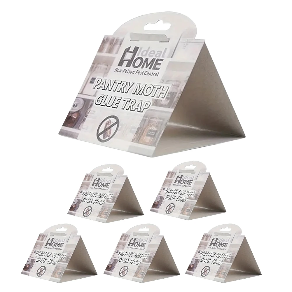 6 Trappole Per Falene A Colla Ecologiche - Feromoni Sessuali, Efficaci E Di Lunga Durata, Adatte A Casa, Ristoranti E Magazzini (154,5x12,5x3 Cm)