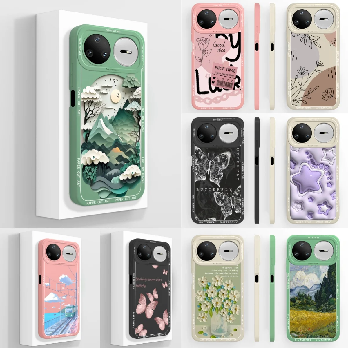 Sky Cloud Star Anti-Slip Fashion Shockproof Silicone Phone Case