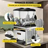 VEVOR Commercial Slushy Machine, 15Lx2 Tank Margarita Maker, 1000W Stainless Steel Smoothie Frozen Drink Maker 6