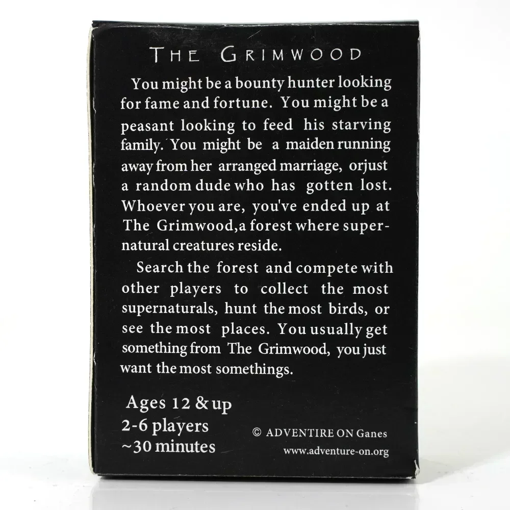 하이 퀄리티 The Grimwood 카드 게임, 매우 혼란스러운 카드 게임, 68 표준 포커 사이즈, 보드 게임, 약간 전략