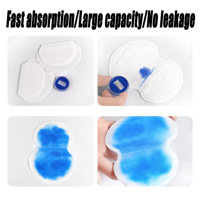Armpit Sweat Pads 50Pcs Underarm Ultra-thin Breathable Disposable Pad Summer Armpit Care Absorbing Deodorant Pads for Women Men underarm sweat pads