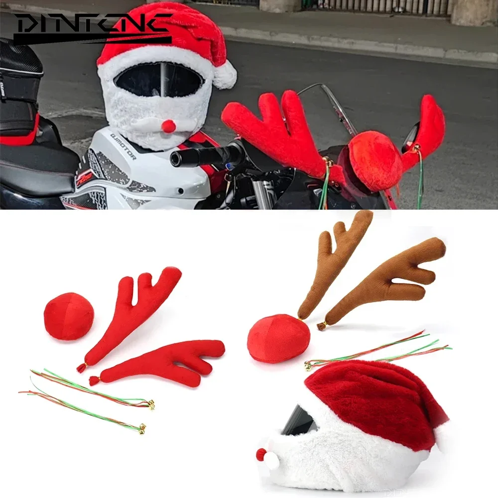 2023MotorcycleMerryChristmasDecorHelmetProtectiveFullFaceCover