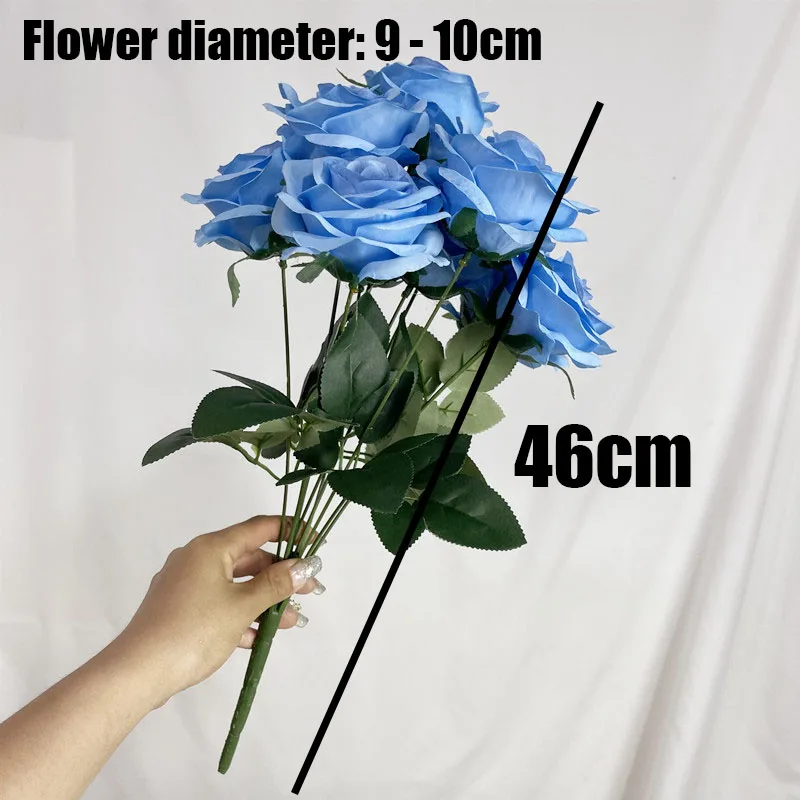 Exquisite Dutch Rose Bridal Bouquet - Elegant Artificial Floral Decoration for Weddings, Home Decor, and Photography Props