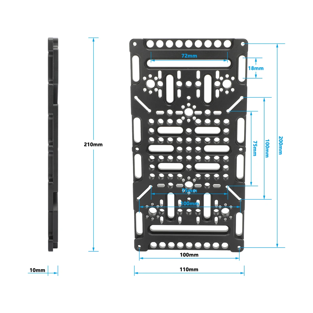 Multipurpose Cheese Plate for VESA Monitors With 1/4inch 3/8inch threads For Mou