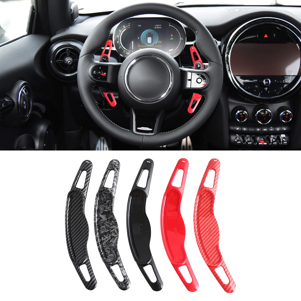 For Mini F54 F55 F56 F57 F60 2014-2022 Automotive Steering Wheel Rear Shift Paddle Car Shift Equipment Semi Automatic Clutch Red