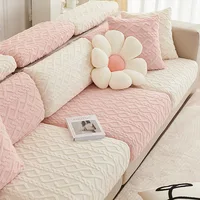 Plush Sofa Cover All-inclusive Universal Anti-cat Scratch Sofa Cushion Cover Simple Modern Elastic Sofa Hat 1