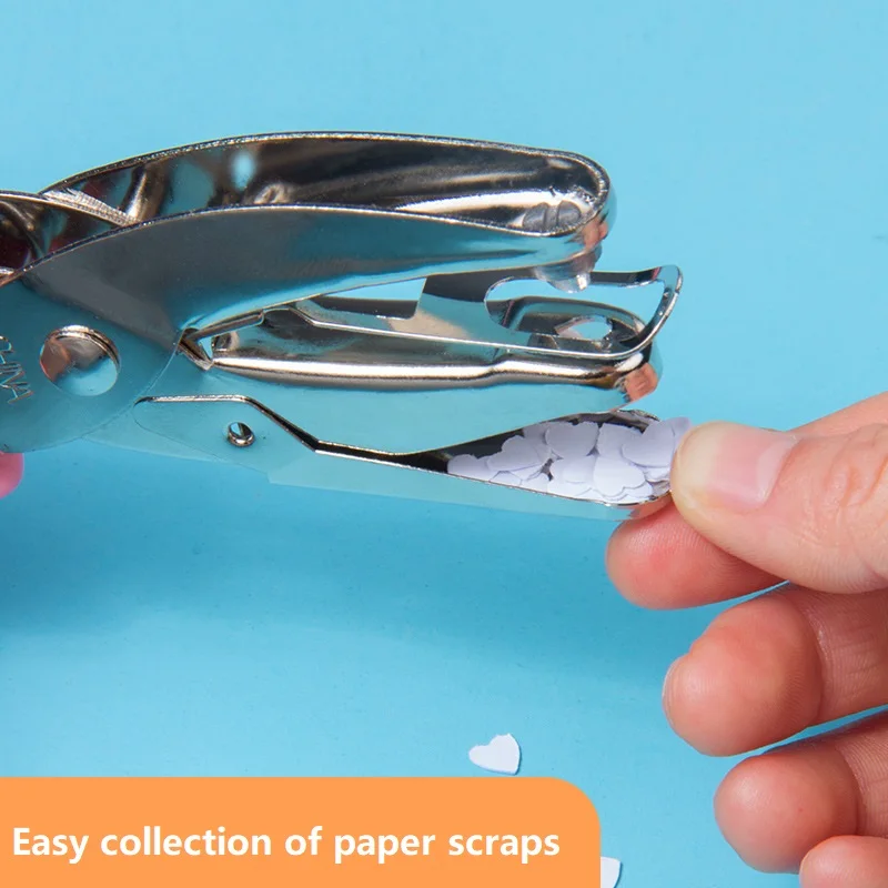 Paper Cutter Hole Punching Tools Paper Craft Punch Single Hole Puncher Scrapbooking Paper Punches Star Heart Circle DIY